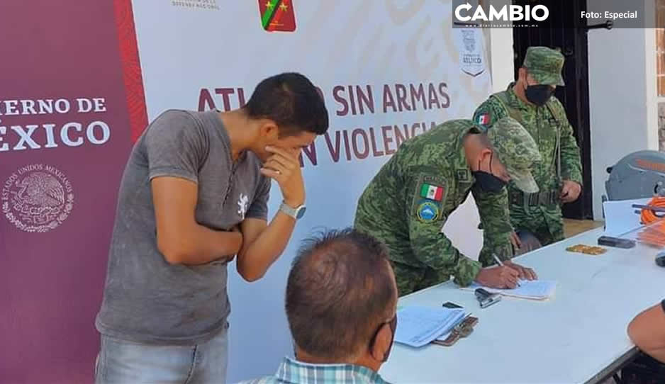 Inicia campaña de canje de armas voluntario en Atlixco