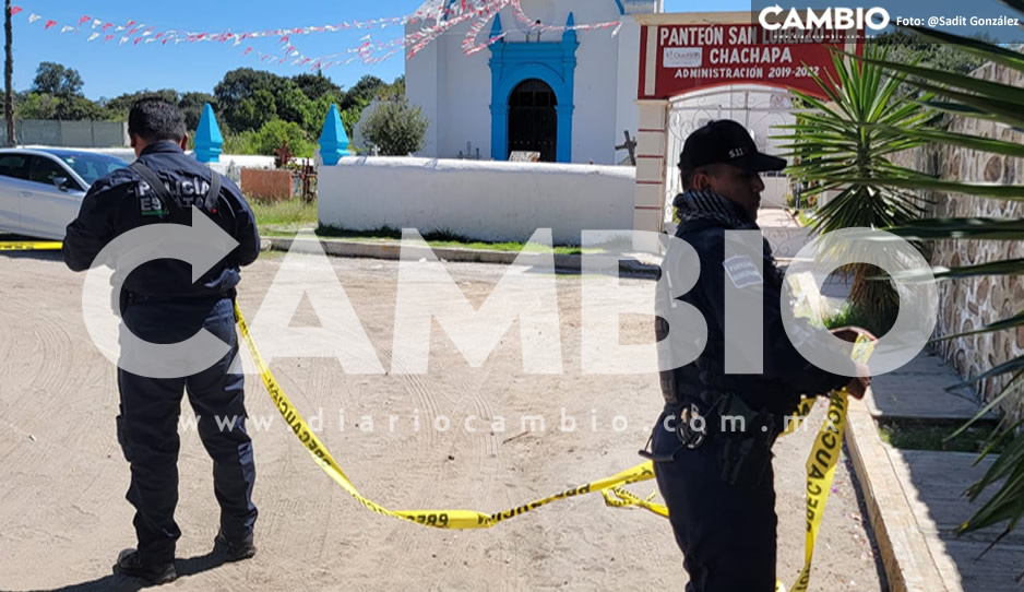 Abandonan cadáver con signos de violencia en panteón de Chachapa