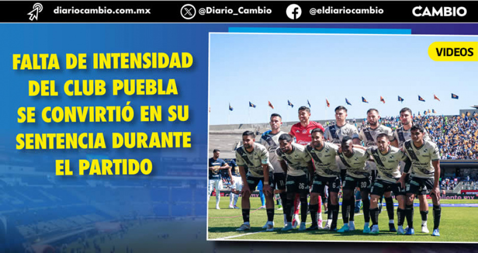 Club Puebla toca fondo: Pumas lo golea 3-0 en CU