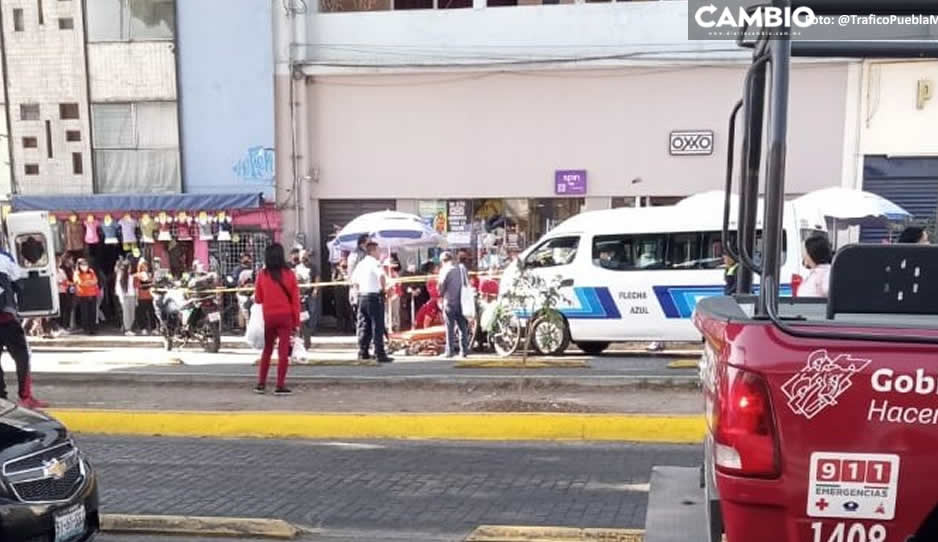 Ruta Flecha Azul atropella a madre e hija en la 11 Norte y 8 Poniente