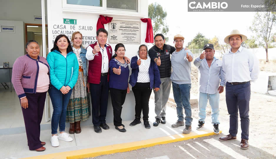 Pepe Huerta rehabilita Casa de la Salud en comunidad de Tepeaca