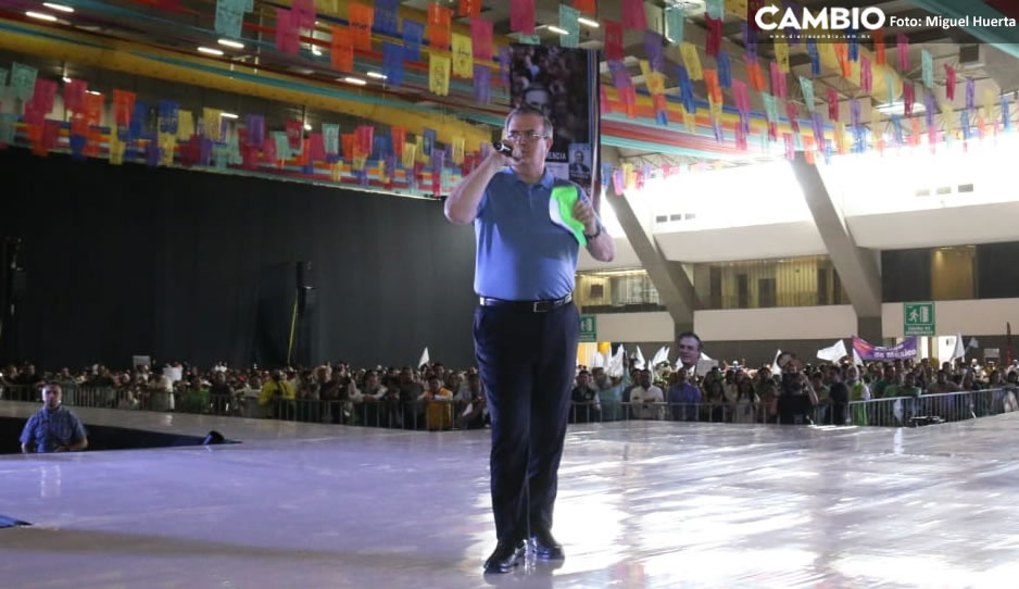 Reúne Ebrard a miles de simpatizantes en Puebla: “vamos liderando las encuestas” (VIDEO)