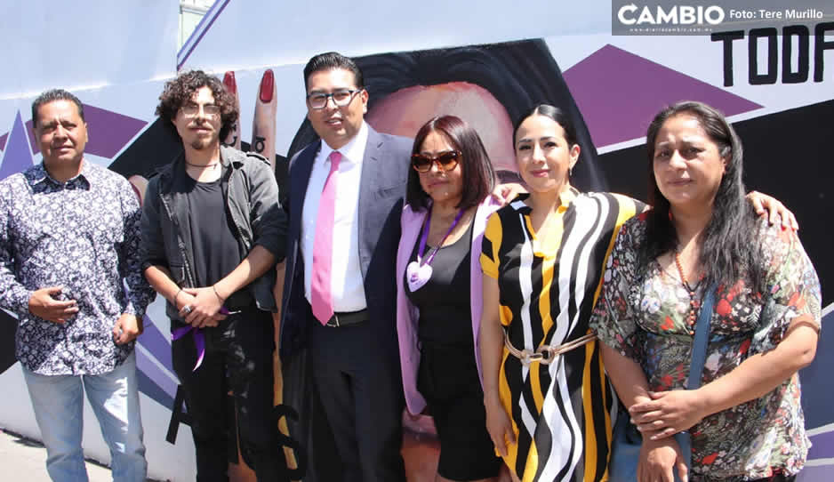 Inauguran mural en Boulevard 5 de Mayo en memoria de las víctimas de violencia ácida