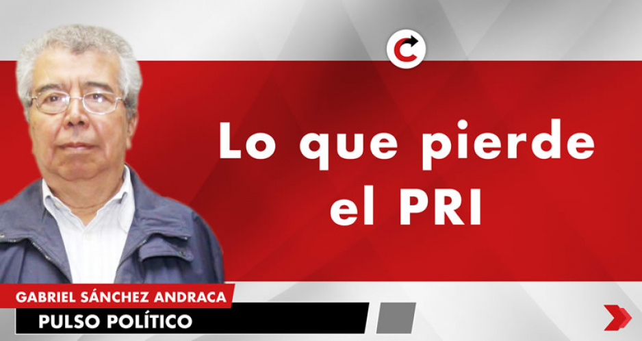 Lo que pierde el PRI
