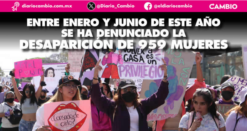 Cinco mujeres desparecieron al día durante el primer semestre de 2023