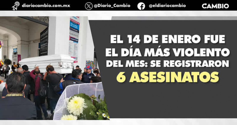 Bajan homicidios dolosos: Federación contabilizó 63 durante enero de este 2024