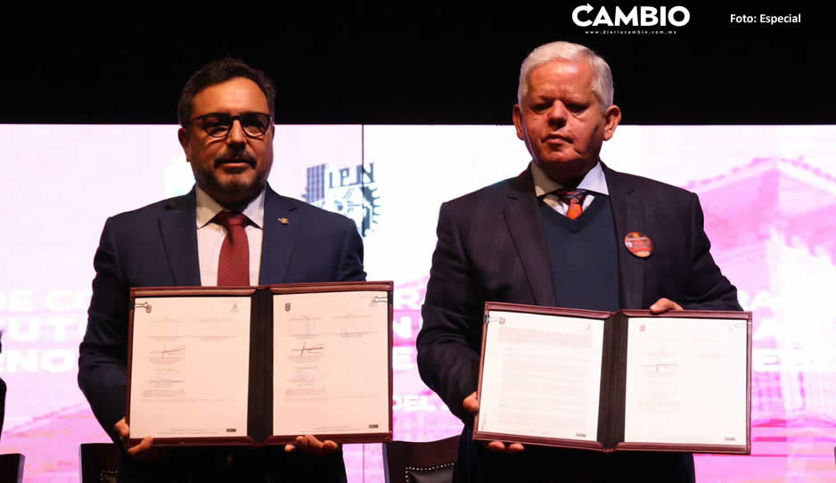 Peredo firma convenio de colaboración con el Instituto Politécnico Nacional