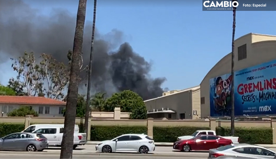 VIDEO: Explosión de transformador en los estudios Warner Bros provoca incendio