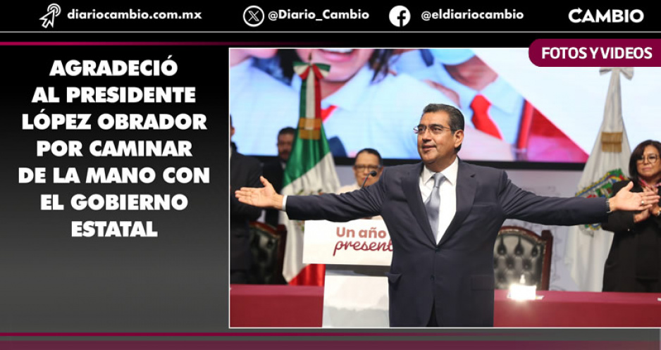 Sergio Salomón consuma la reconciliación y pide a poblanos no pelearse por las elecciones