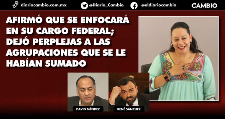 Quedan en ridículo políticos poblanos tras el retiro de María Luisa Albores de la contienda del 2024