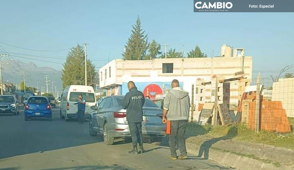 Carambola deja lesionados y daños materiales en la Texmelucan-El Verde
