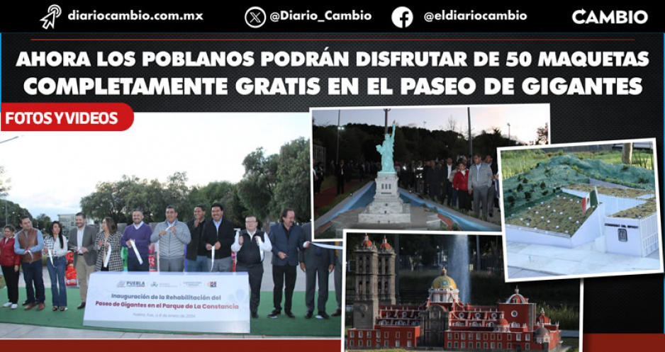 Reinauguran el Paseo de Gigantes con inversión de 100 millones: es un lugar único en el mundo dice Sergio Salomón