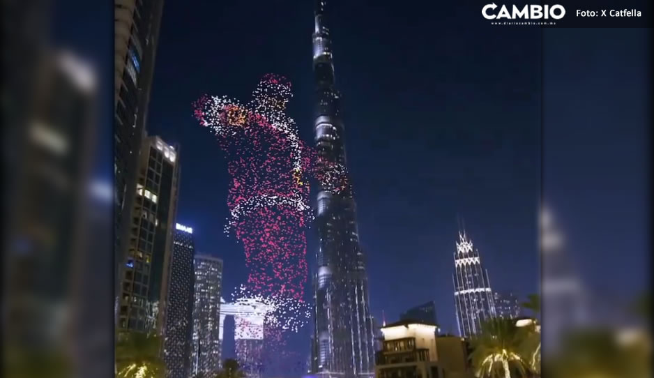 VIDEO: ¡Navidad futurista! Realizan asombroso show de drones en Dubái