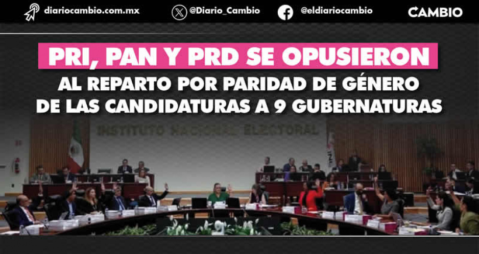 Rechazo de partidos deja en el limbo decisión del INE de otorgar 5 candidaturas a mujeres