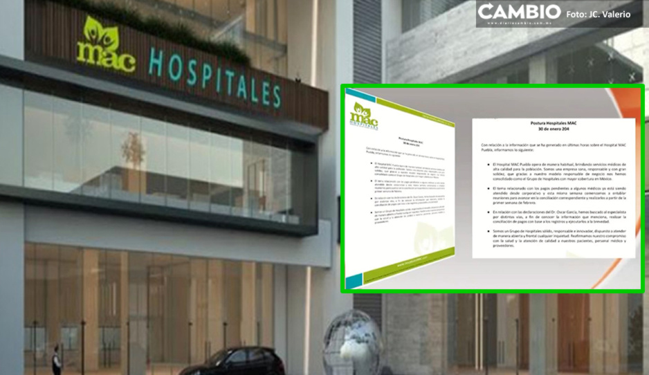 Hospital MAC se compromete a cubrir pagos pendientes a médicos en febrero