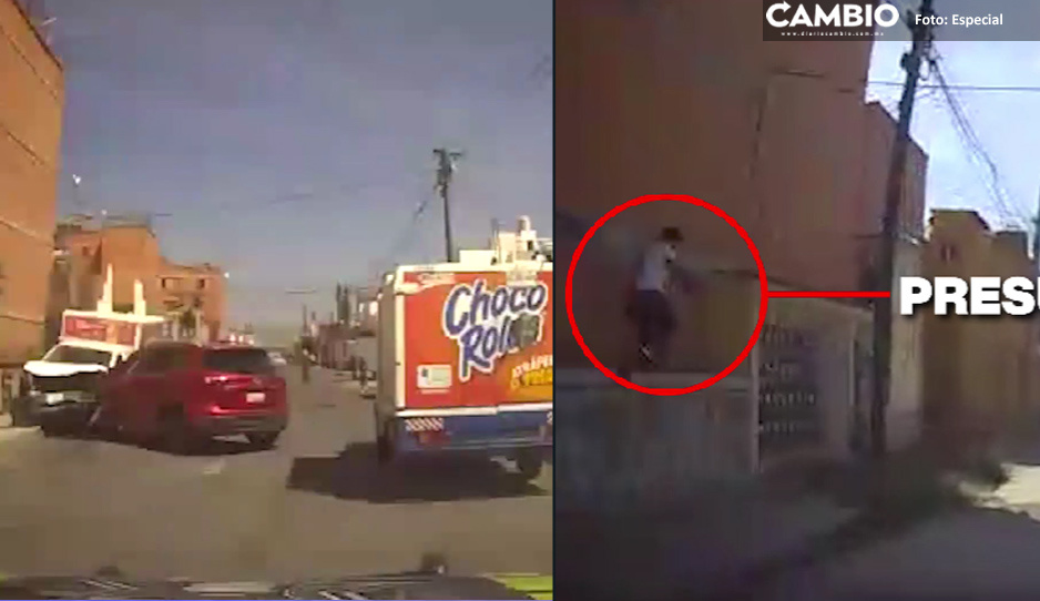 Así fue la persecución y captura del delincuente que robó camioneta en la Vicente Guerrero (VIDEO)