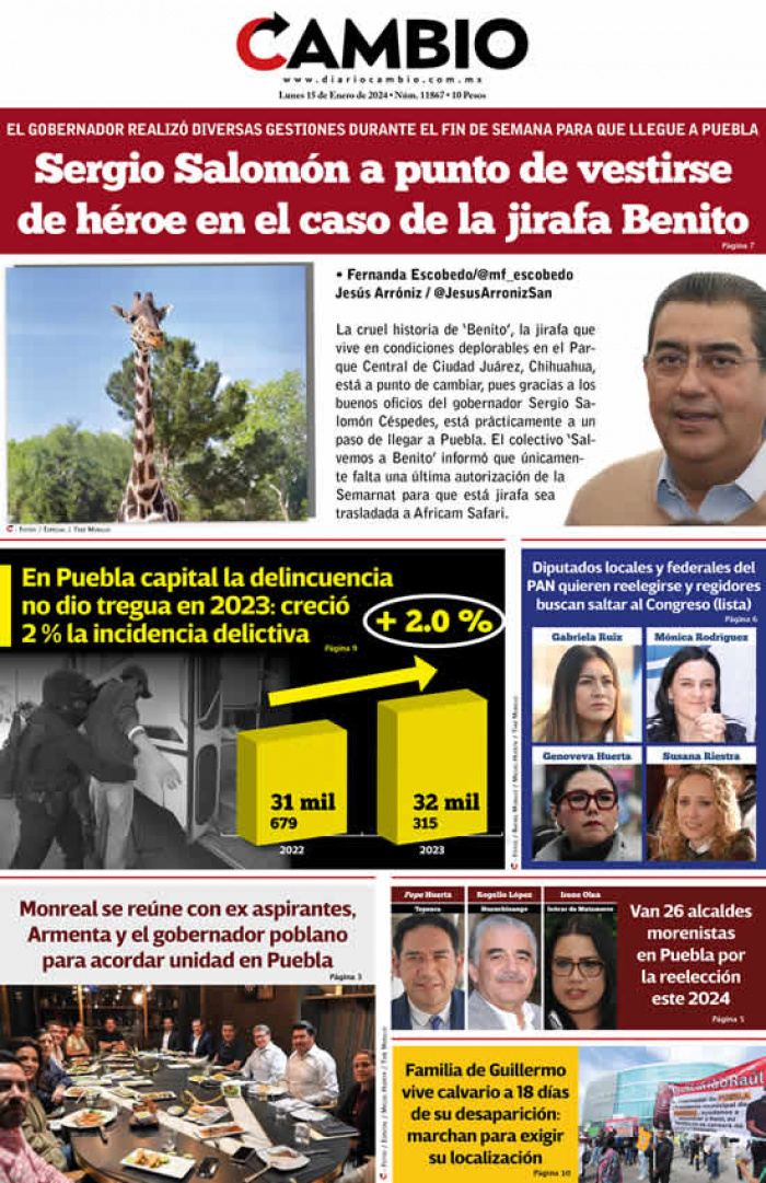 Sergio Salomón a punto de vestirse  de héroe en el caso de la jirafa Benito
