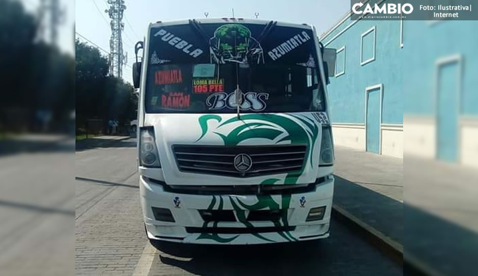 A balazos, asaltan a pasajeros de la ruta S5 y causan pánico en San Andrés Azumiatla