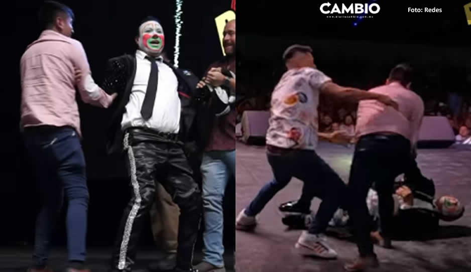 ¡Auch! Golpean a “Brincos Dieras” en pleno escenario y va a dar al hospital (VIDEO)