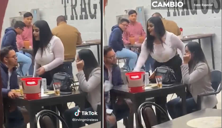 Ya lo torcieron: Novia enfrenta a su novio en pleno bar por infidelidad (VIDEO)
