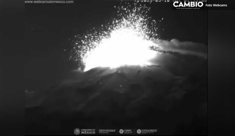 VIDEO: Así se vio la fuerte explosión del Popocatépetl en Dia de las Madres