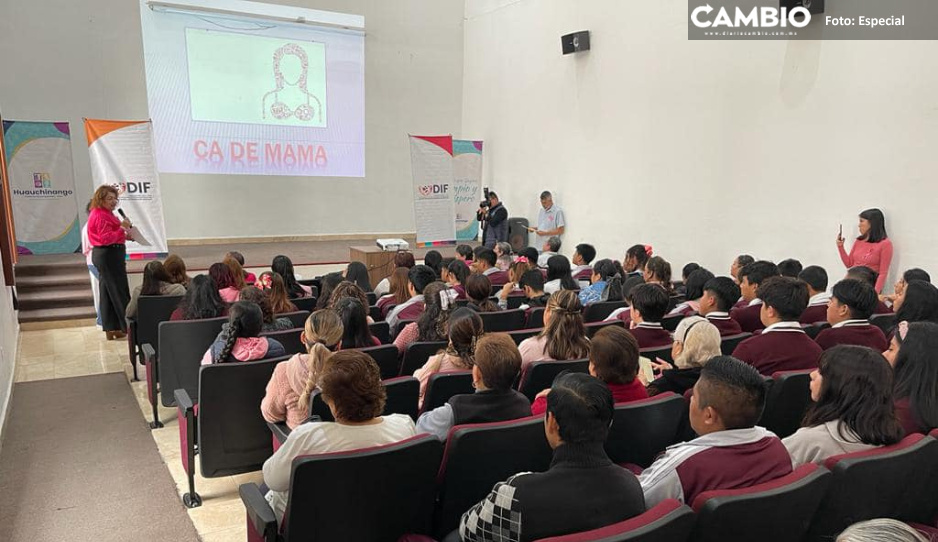 DIF Huauchinango imparte ponencias preventivas en D&iacute;a de Lucha Contra el C&aacute;ncer de Mama
