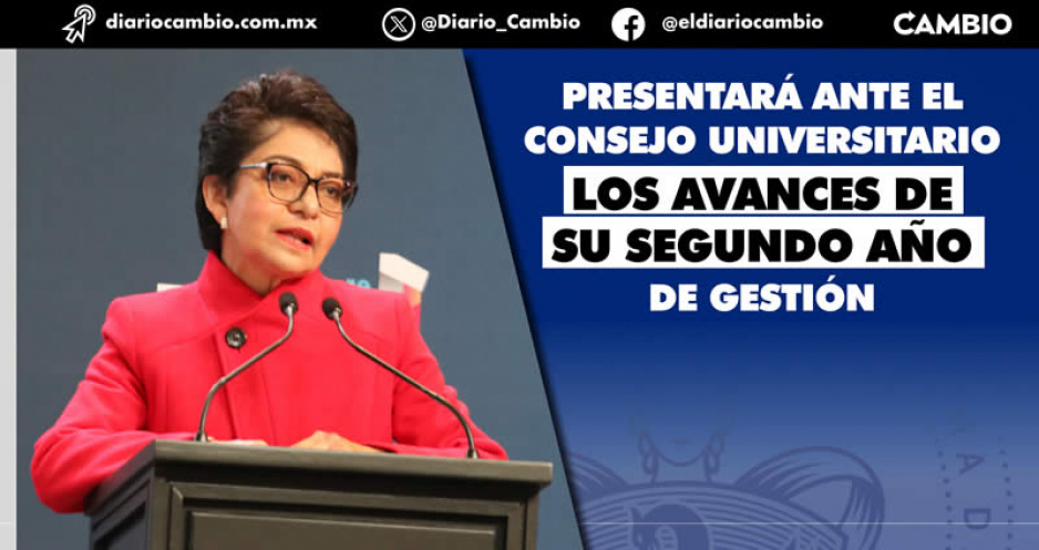 Lilia Cedillo rendirá este día su segundo informe al frente de la BUAP: destaca CU 2