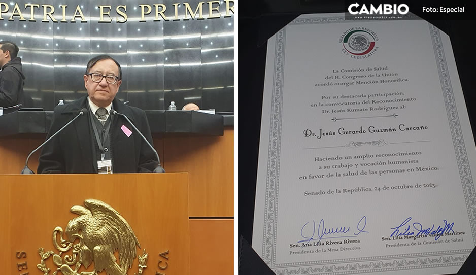 ¡Qué orgullo! Otorga Senado reconocimiento “Dr. Jesús Kumate Rodríguez” a médico poblano