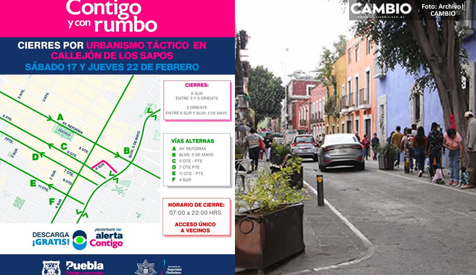 ¡Toma vías alternas! El sábado inicia prueba piloto de peatonalización en Los Sapos y el Barrio de Santiago