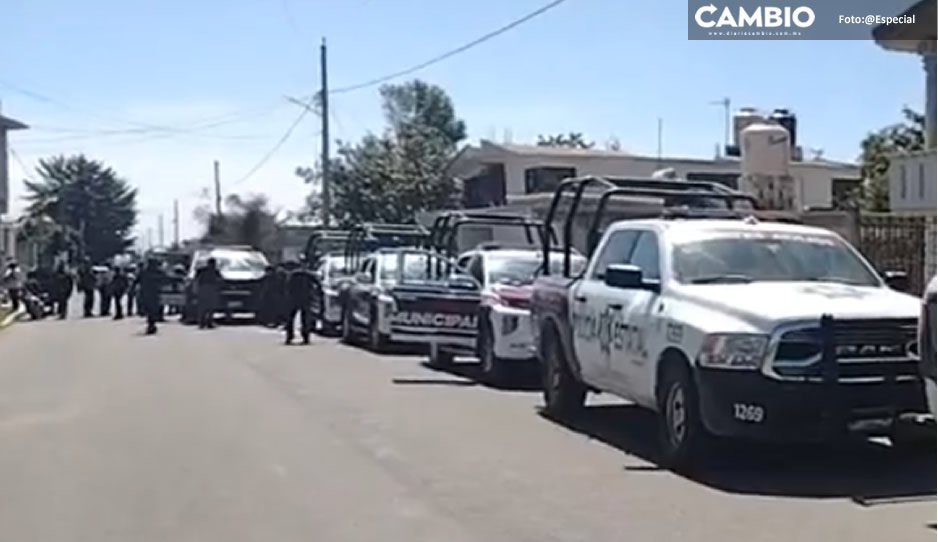 Protesta por desabasto de agua genera movilización policiaca en Chiautzingo
