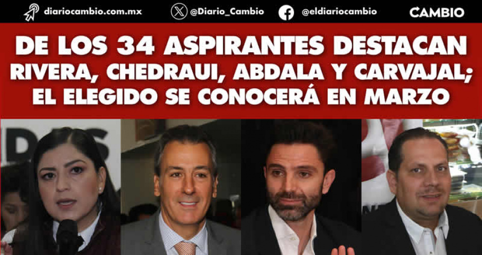 La guerra por la alcaldía de Puebla en Morena incluye a 34 aspirantes