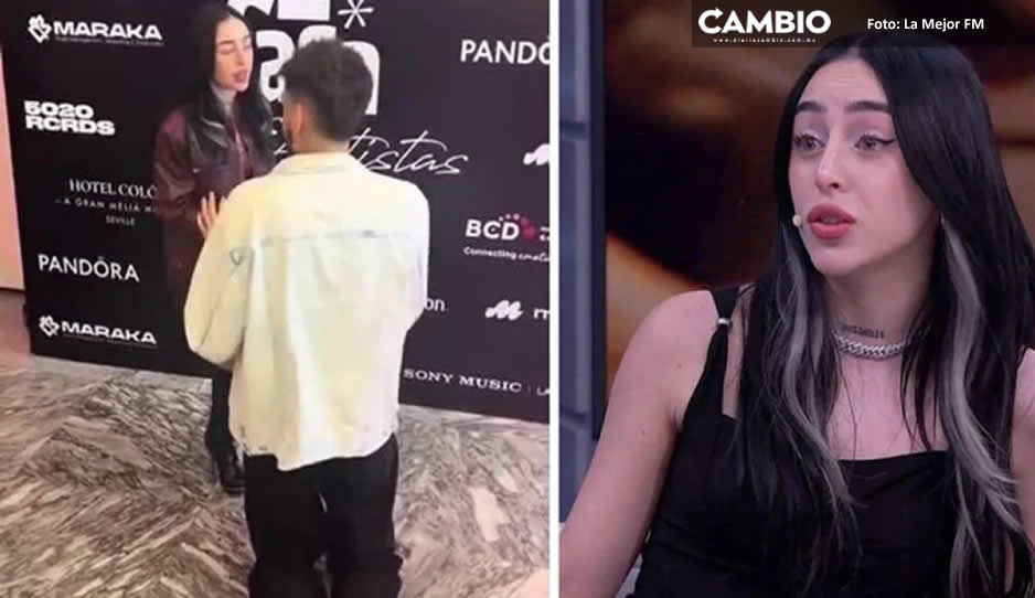 ¡Ternurita! Reportero se arrodilla para entrevistar a Nicki Nicole (VIDEO)