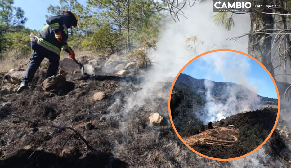 Incendio forestal devora dos hectáreas de herbáceo en Libres