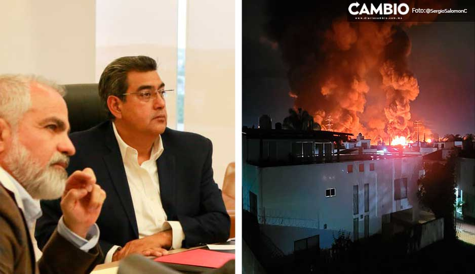 Confirma Sergio Salomón muerte del conductor de la pipa que explotó en Periférico Ecológico