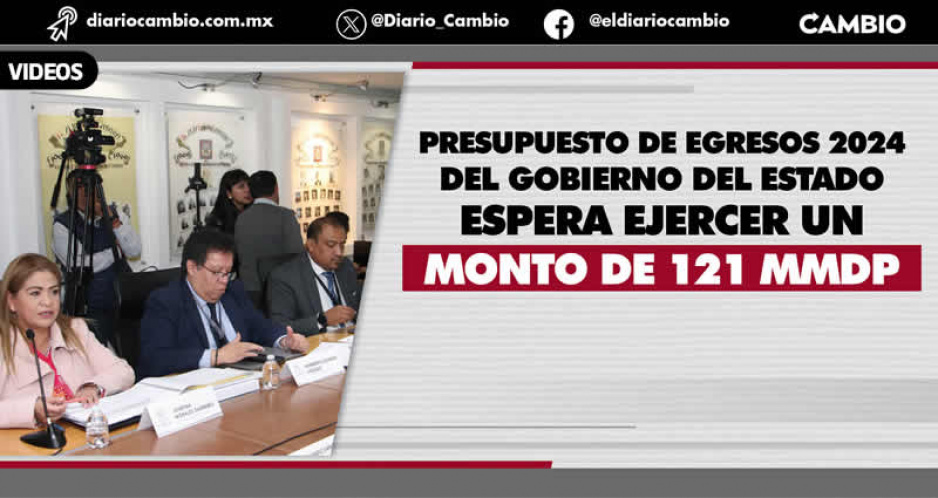 Presupuesto de Egresos 2024 del gobierno estatal será aprobado el 15 de diciembre