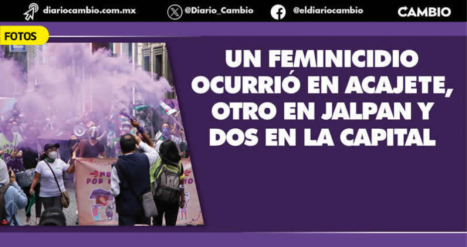En julio ocurrieron cuatro feminicidios en Puebla; van 42 en lo que va del año