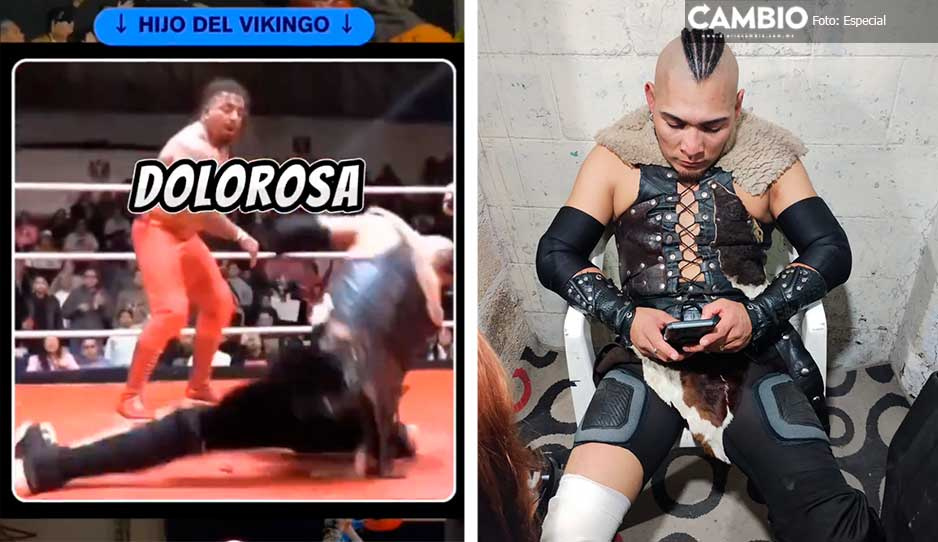 VIDEO: Luchador &#039;Hijo del Vikingo&#039; sufre terrible lesión sobre el ring y no había camilla
