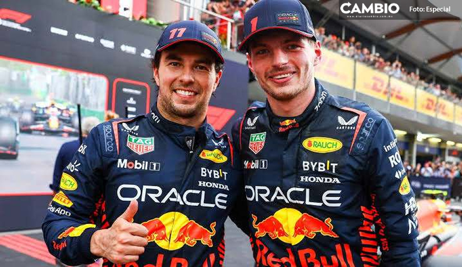 ¡Felicidades! Checo Pérez y Max Verstappen son ovacionados durante desfile de Red Bull (VIDEO)