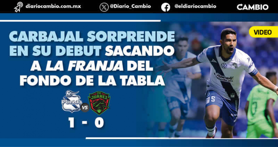 Increíble, entrenador interino del Club Puebla logra triunfo ante Bravos de Juárez (VIDEO)