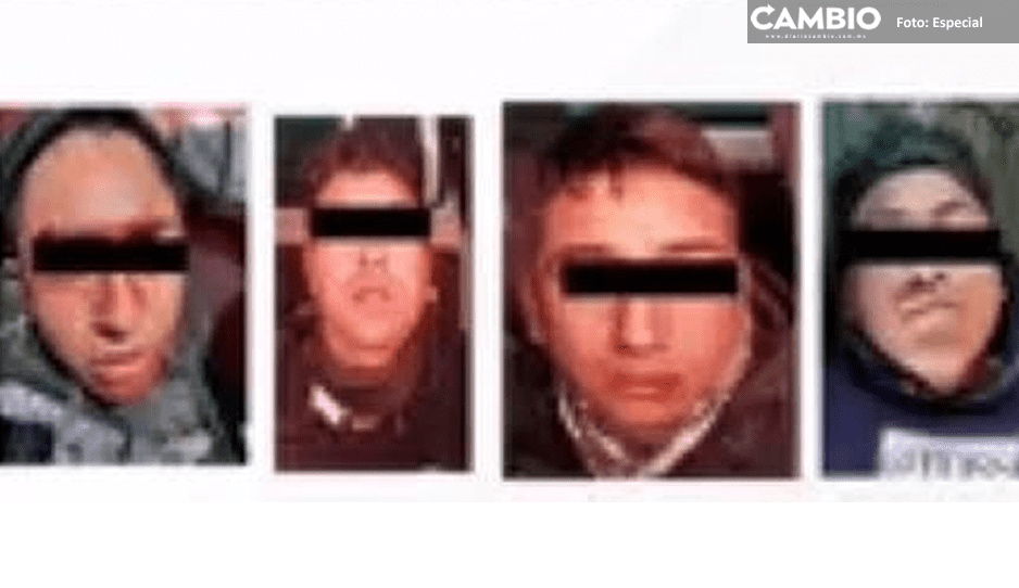 Policías detienen a cuatro delincuentes en Texmelucan