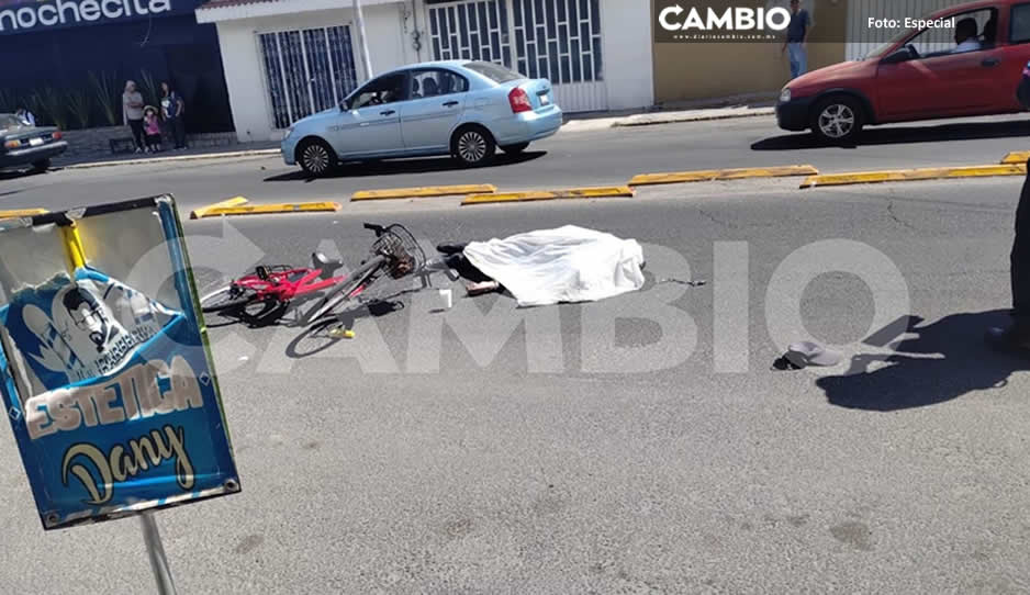 Otra del transporte público: atropella y mata a ciclista en Avenida Nacional (VIDEO)
