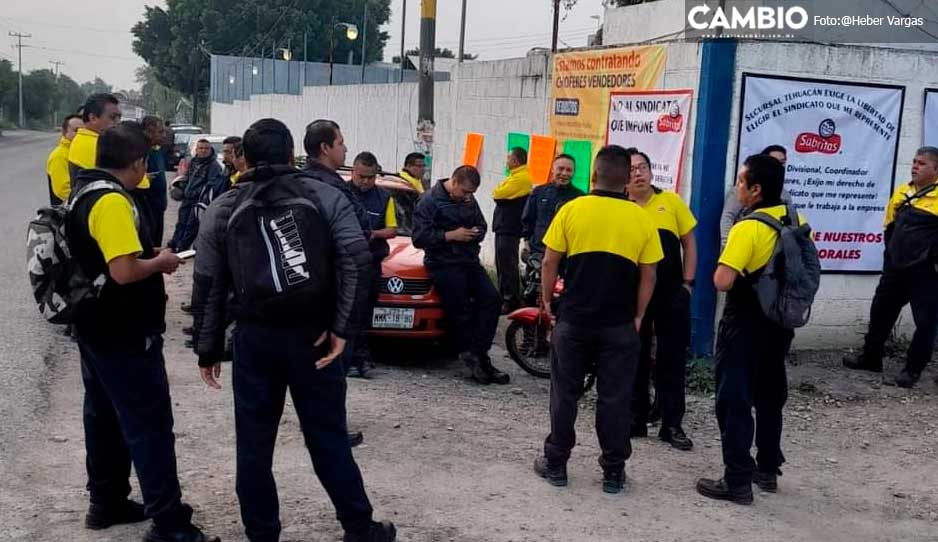 Trabajadores de Sabritas realizan paro de labores en Tehuacán