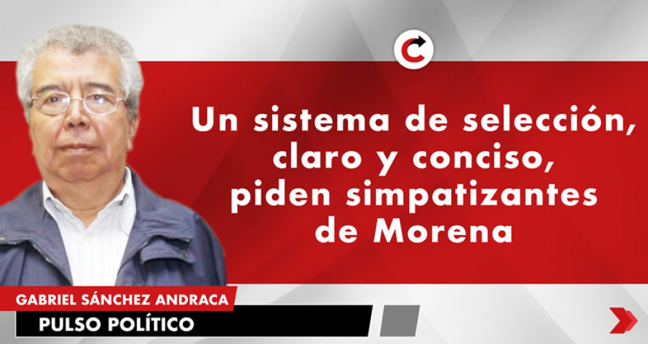 Un sistema de selección, claro y conciso, piden simpatizantes de Morena