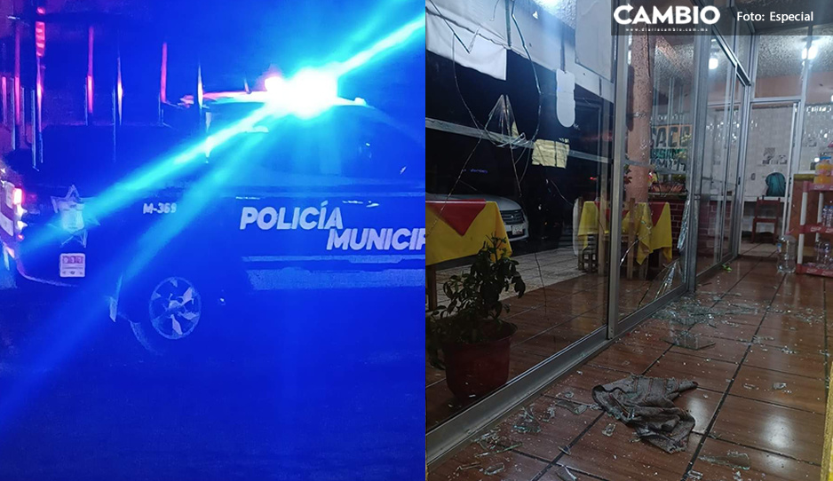 Riña en restaurante de Tlahuapan deja tres lesionados; policías protegen a agresores
