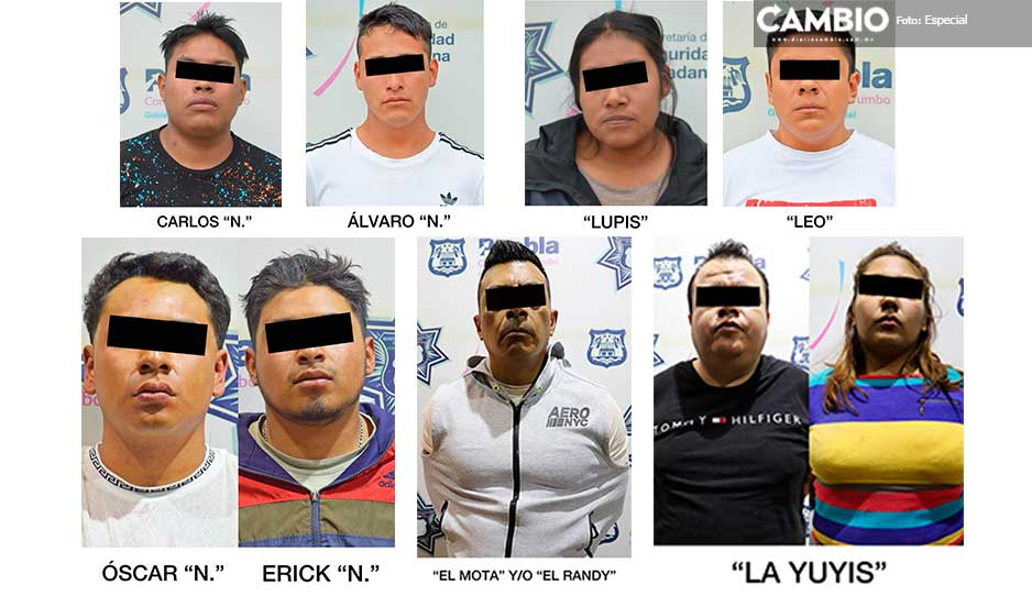 Caen integrantes de “Los Loto”, “La Yuyis” y “Los Robin Hood”, dedicados al robo de vehículos