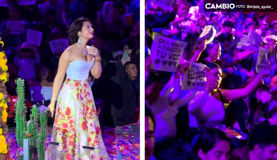 VIDEO: Ángela Aguilar llora al ser soprendida por fans durante concierto
