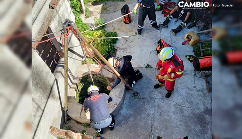 Mujer cae a pozo de 10 metros de profundidad en San Baltazar Campeche
