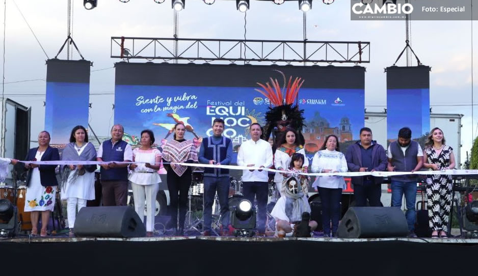Inauguran el Festival del Equinoccio 2023 en San Andrés Cholula