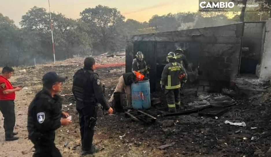 Explota polvorín en Chachapa; reportan heridos sin gravedad
