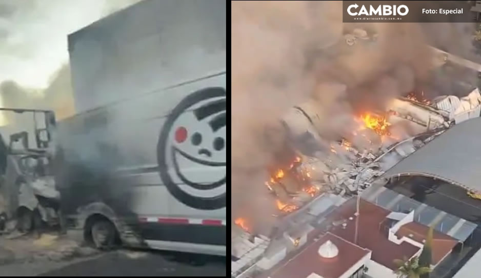25 vehículos calcinados tras incendio de fábrica Gamesa, informa SSC